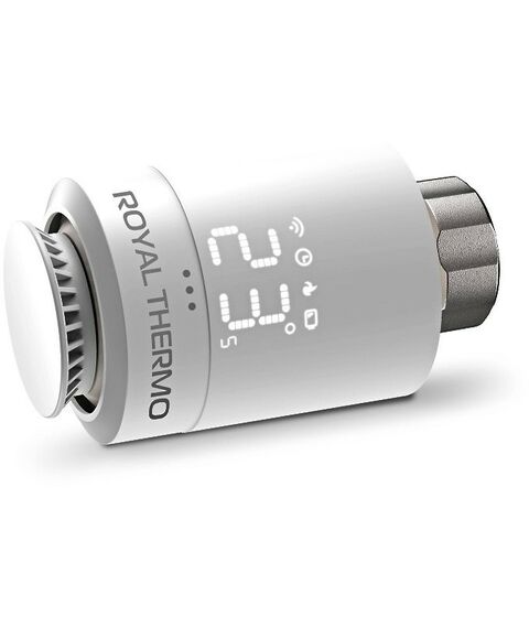 Термостаты: Термостат радиаторный электронный Royal Thermo RTE 77.001 Smart Heat, белый фотографии