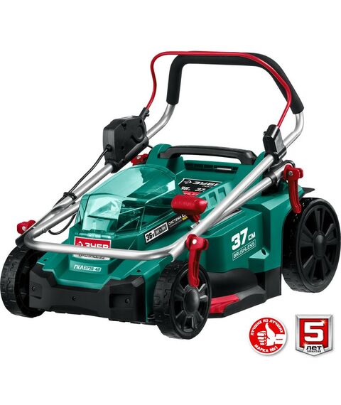 Газонокосилки: Бесщеточная газонокосилка Зубр ГКЛ-3736-42 36В, 2х18В АКБ (4Ач) фотографии