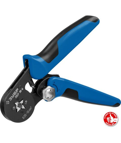 Электромонтажный инструмент: Пресс-клещи для втулочных наконечников Зубр Профессионал ПКР-16-4 0.25 - 16 мм.кв [22693] фотографии