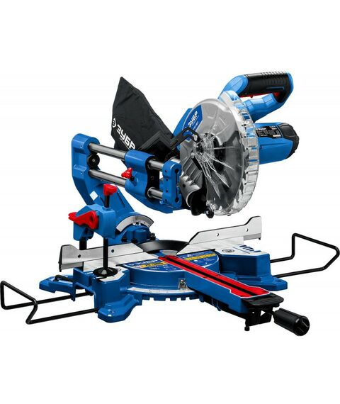 Торцовочные пилы: Пила торцовочная с протяжкой Зубр Профессионал ППТ-216-П d 216 х 30 мм, 1800 Вт фотографии