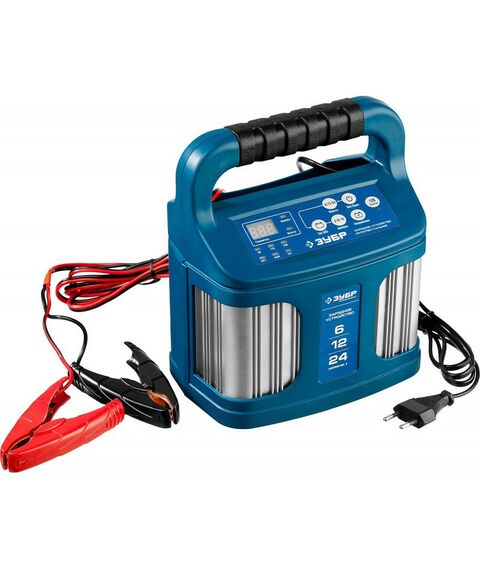 Зарядные и пуско-зарядные устройства: Универсальное зарядное устройство Зубр УЗУ-240 6/12/24 В, 2-12А [59305] фотографии