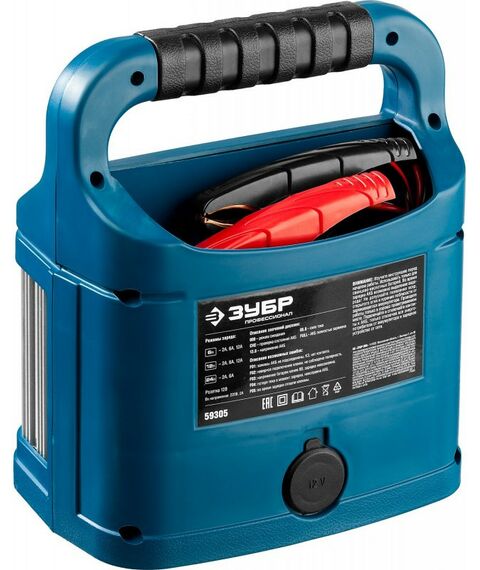 Зарядные и пуско-зарядные устройства: Универсальное зарядное устройство Зубр УЗУ-240 6/12/24 В, 2-12А [59305] фотографии