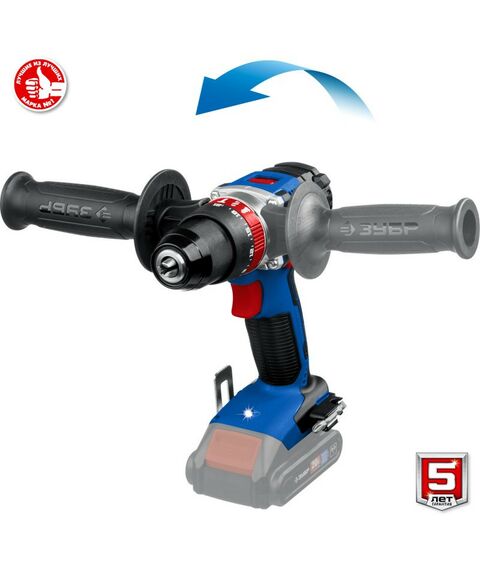 Дрели и шуруповерты: Бесщеточная ударная дрель-шуруповерт Зубр Профессионал DBS-201 20В, без АКБ, в коробке [DBS-201] фотографии