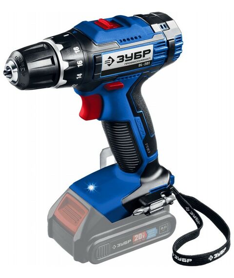 Дрели и шуруповерты: Дрель-шуруповерт Зубр Профессионал DL-201 20В, без АКБ, в коробке фотографии