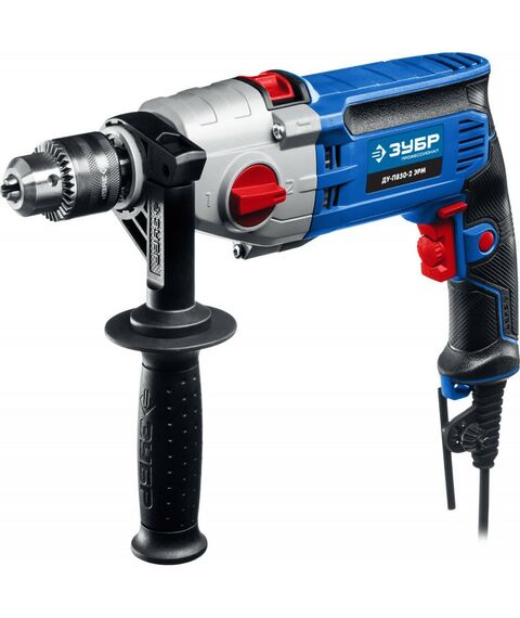 Дрели и шуруповерты: Дрель ударная Зубр Профессионал ДУ-П850-2 ЭРМ 850 Вт, 2-х скоростная фотографии