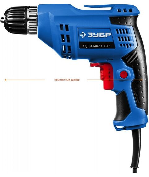 Дрели и шуруповерты: Безударная дрель Зубр Профессионал ЗД-П421 ЭР 420 Вт фотографии