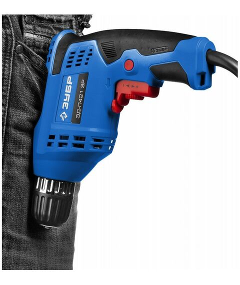 Дрели и шуруповерты: Безударная дрель Зубр Профессионал ЗД-П421 ЭР 420 Вт фотографии