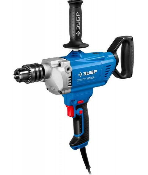 Дрели-миксеры: Дрель-миксер реверсивная Зубр Профессионал ЗДМ-1200 РММ2 160 Нм, патрон 16 мм, 0-850 об/мин, 1200 Вт фотографии