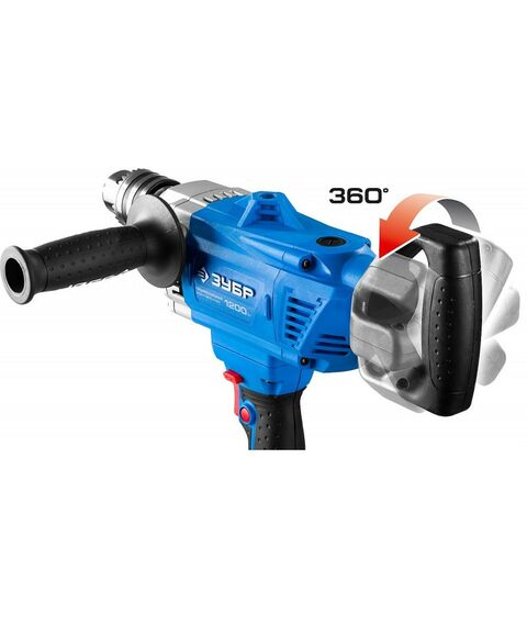 Дрели-миксеры: Дрель-миксер реверсивная Зубр Профессионал ЗДМ-1200 РММ2 160 Нм, патрон 16 мм, 0-850 об/мин, 1200 Вт фотографии