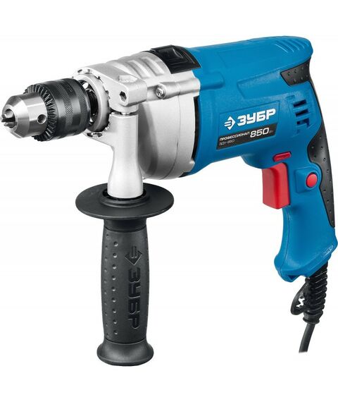 Дрели и шуруповерты: Дрель ударная Зубр Профессионал ЗДУ-850 ЭРМКМ2 850 Вт, кейс фотографии