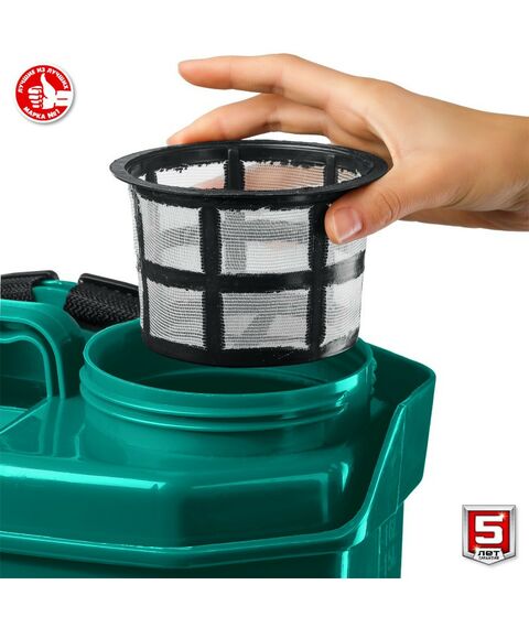 Опрыскиватели садовые: Опрыскиватель аккумуляторный Зубр ОПС-16 16 л бак, 12В, 8Ач фотографии