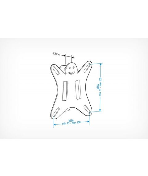 Крепеж для аудио-видео техники: Кронштейн Holder LCDS-5001 металлик фотографии