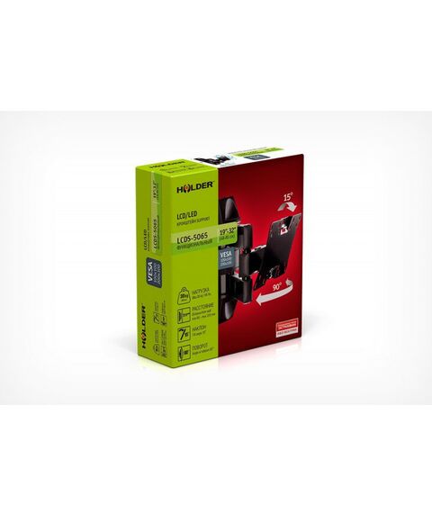 Крепеж для аудио-видео техники: Кронштейн Holder LCDS-5065 черный фотографии