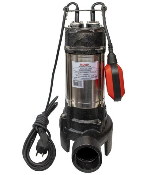 Насосы и насосные станции: Фекальный насос РЕСАНТА НФ-17000Л фотографии