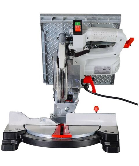 Торцовочные пилы: Торцовочная пила РЕСАНТА ТП-210К 1600 Вт, 5000 об/мин, диск 210 мм, режим настольной циркулярной пилы фотографии