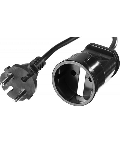 Удлинители электрические: Силовой удлинитель-шнур Зубр ПВС 207-Ш ПВС 2x0.75 50м 2200Вт [55023-50] фотографии