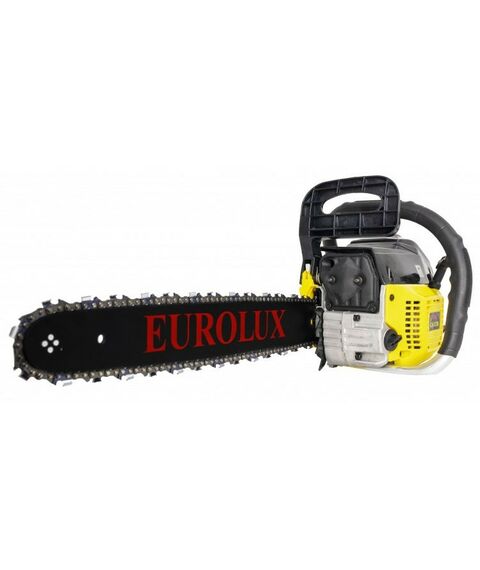 Бензопилы: Бензопила Eurolux GS-5218 3.8 л.с., шина 45 см, толщина звена 1.5 мм, шаг цепи 0.325", система гашения вибрации, тормоз цепи, автоматическая смазка цепи фотографии