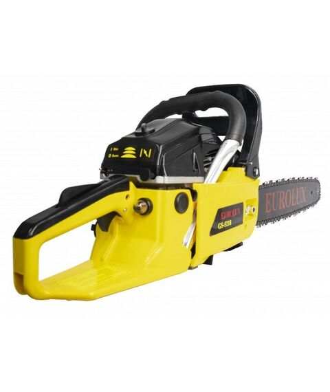 Бензопилы: Бензопила Eurolux GS-5218 3.8 л.с., шина 45 см, толщина звена 1.5 мм, шаг цепи 0.325", система гашения вибрации, тормоз цепи, автоматическая смазка цепи фотографии