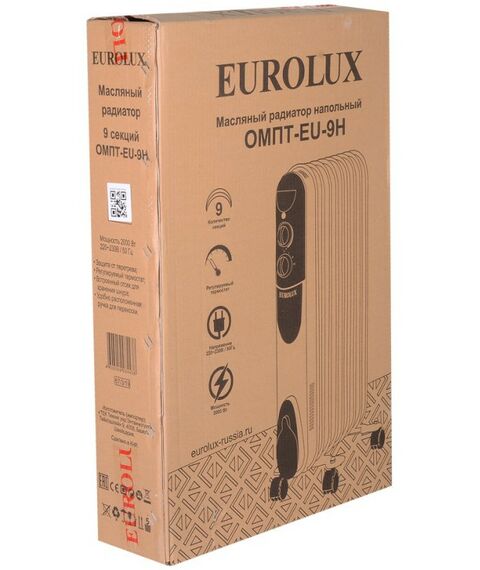 Масляные радиаторы: Масляный радиатор Eurolux ОМПТ-EU-9Н фотографии