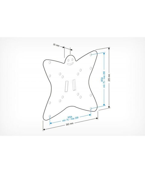 Крепеж для аудио-видео техники: Кронштейн Holder LCDS-5049 металлик фотографии