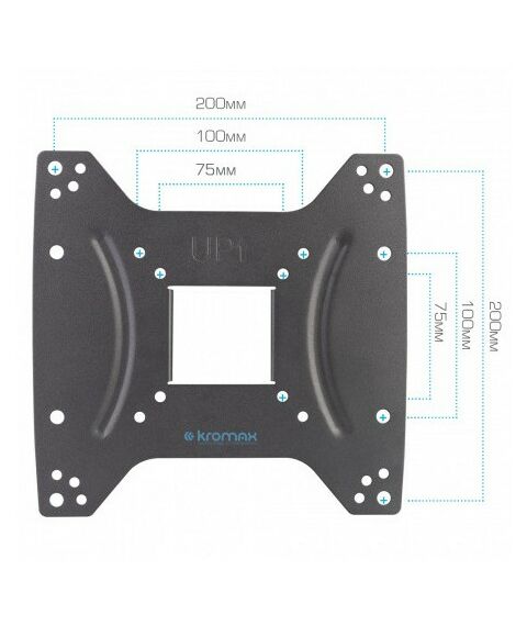 Крепеж для аудио-видео техники: Кронштейн для телевизора Kromax DIX-24 black [28014] фотографии