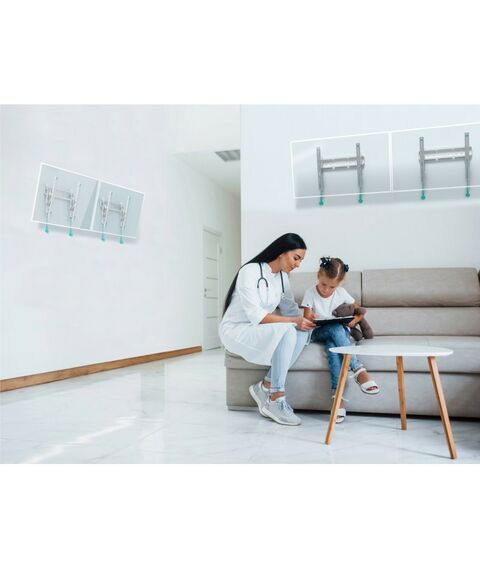 Крепеж для аудио-видео техники: Кронштейн ONKRON TM5 белый фотографии