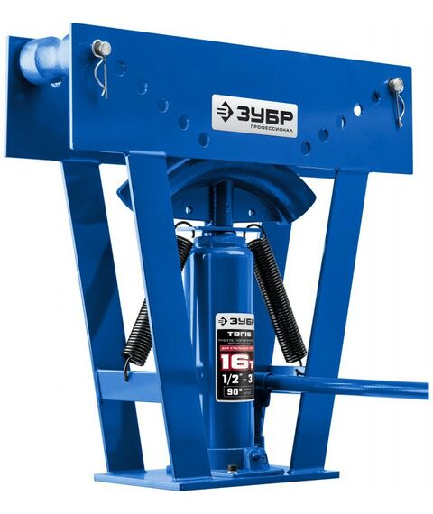 Трубогибы: Трубогиб гидравлический вертикальный ручной Зубр Профессионал ТВГ-16 1/2-3" 16т [43078-16_z01] фотографии