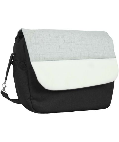 Коляски детские: Коляска 2в1 Alis ALVARO Al 04 т.серый+св.серый+белая кожа фотографии