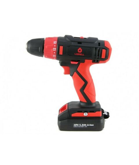 Дрели и шуруповерты: Шуруповерт аккумуляторный LIGRELL 80196L 18В, 0-350/0-1250 об/мин фотографии