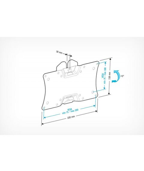Крепеж для аудио-видео техники: Кронштейн Holder LCDS-5060 черный фотографии