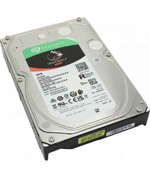 Жесткие диски: Жёсткий диск Seagate 10 Tb IronWolf NAS SATA 6Gb/s 3.5" 7200rpm 256Mb [ST10000VN000] фотографии
