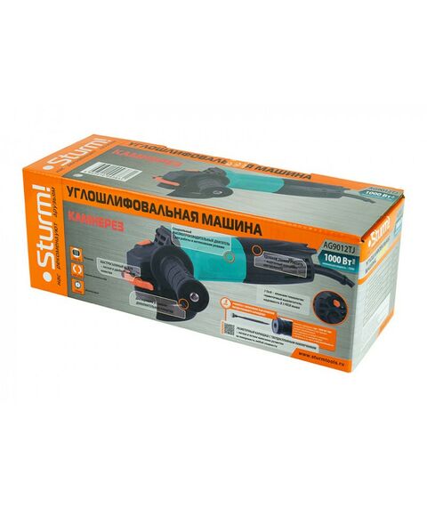 Угловые шлифмашинки (болгарки): Машина углошлифовальная Sturm! AG9012TJ 125мм, 1000Вт фотографии