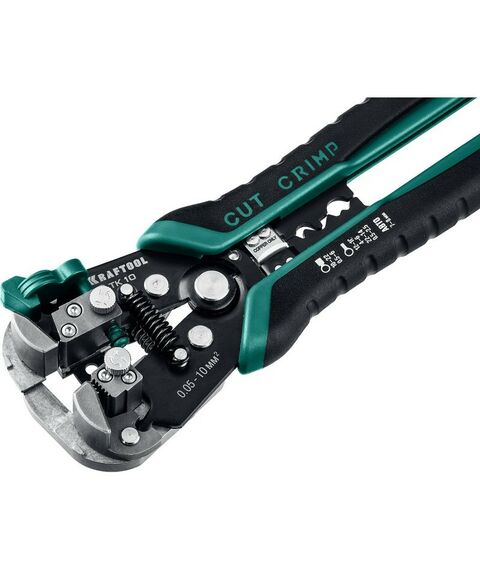 Электромонтажный инструмент: Стриппер автоматический многофункциональный KRAFTOOL TK-10 0.05 - 10 мм2 [22639] фотографии