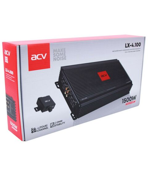 Автомобильные усилители: Усилитель автомобильный ACV LX-4.100 четырехканальный [28943] фотографии