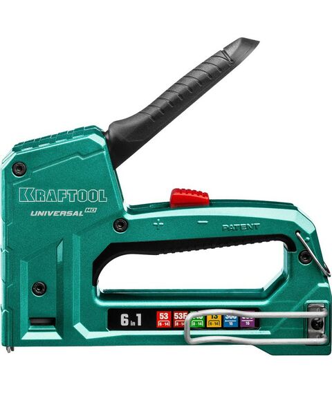 Степлеры: Универсальный алюминиевый степлер 6-в-1 KRAFTOOL Universal-HD 53(6-14мм)/140(8-14мм)/13/ 53F/300/500 [3188] фотографии