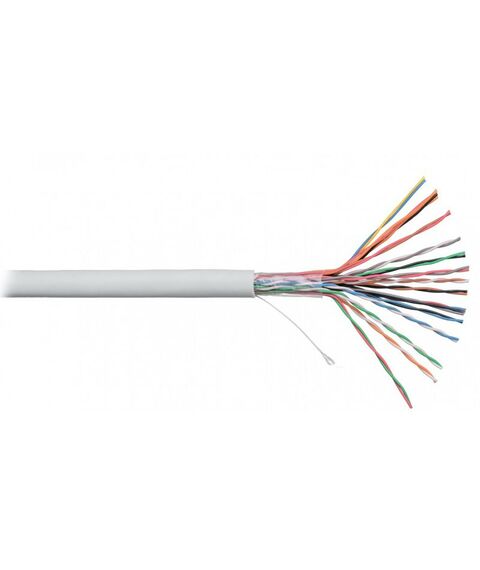 Кабель и разъемы: Кабель Netlan EC-UU016-5-PVC-GY-3 U/UTP 16 пар, Кат.5 (Класс D), 100МГц, одножильный, BC (чистая медь), внутренний, PVC нг(B), серый, 305м фотографии