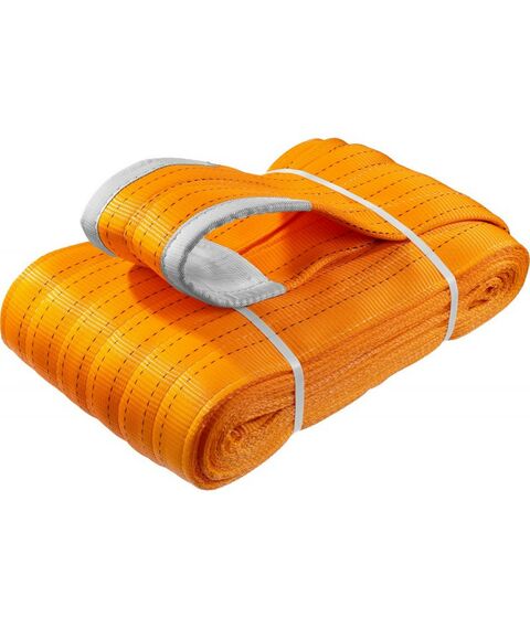 Лебедки, тали, тельферы: Текстильный петлевой строп Зубр СТП-10/6 оранжевый, г/п 10 т, длина 6 м [43559-10-6] фотографии