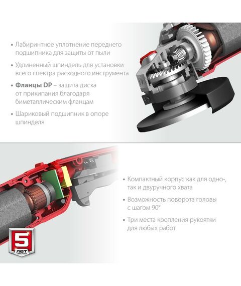 Угловые шлифмашинки (болгарки): УШМ Зубр УШМ-125-1205 Э 125 мм, 1200 Вт, с регулировкой оборотов, компакт фотографии
