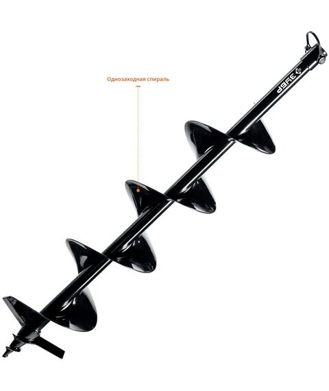 Шнеки для мотобуров: Шнек для мотобуров по грунту Зубр d=150 мм, однозаходный [7051-15] фотографии