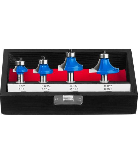 Принадлежности для фрезерных станков: Набор профильных фрез по дереву Зубр 28795-H4-2 4шт фотографии