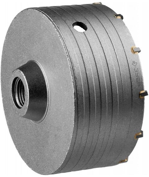 Буры, пики, коронки, сверла: Коронка по бетону без державки Зубр Профессионал 125 мм резьбовая посадка коронки М22 [29180-125] фотографии