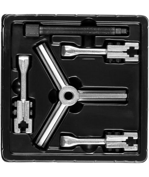 Демонтажный инструмент: Съемник раздвижной 3-захватный Зубр Профессионал 90 мм [43312-180-090] фотографии