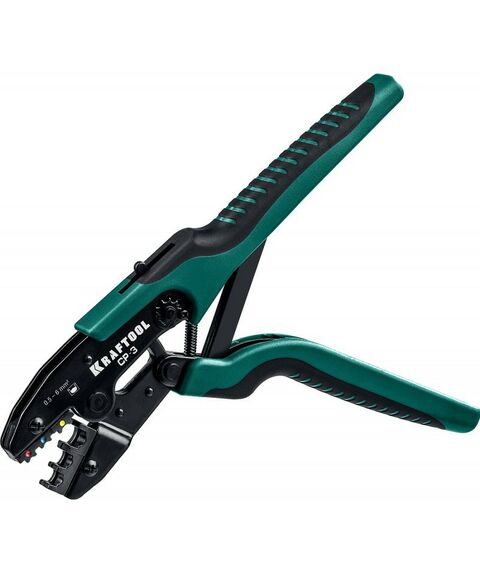 Электромонтажный инструмент: Пресс-клещи KRAFTOOL CP-3 для изолированных наконечников и муфт 0,5 - 6 мм.кв [45461-3] фотографии
