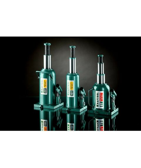 Домкраты: Домкрат бутылочный гидравлический KRAFTOOL KRAFT-LIFT 8т 228-450мм [43462-8_z01] фотографии