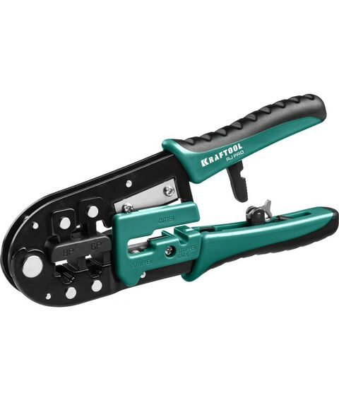 Монтажное оборудование: Кримпер универсальный KRAFTOOL RJ-Pro RJ45, RJ11/RJ12 [22698] фотографии