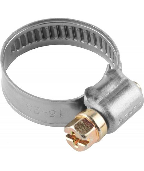 Хомуты металлические: Хомуты НХ-9Н Зубр 10-16 мм Профессионал нерж. сталь, накатная лента 9 мм, 200 шт [37820-10-16-200] фотографии