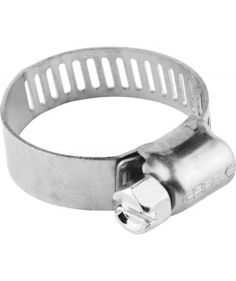 Хомуты металлические: Хомуты НХ-8П Зубр 13-26 мм Профессионал нерж. сталь, просечная лента 8 мм, 200 шт [37811-13-26-200] фотографии