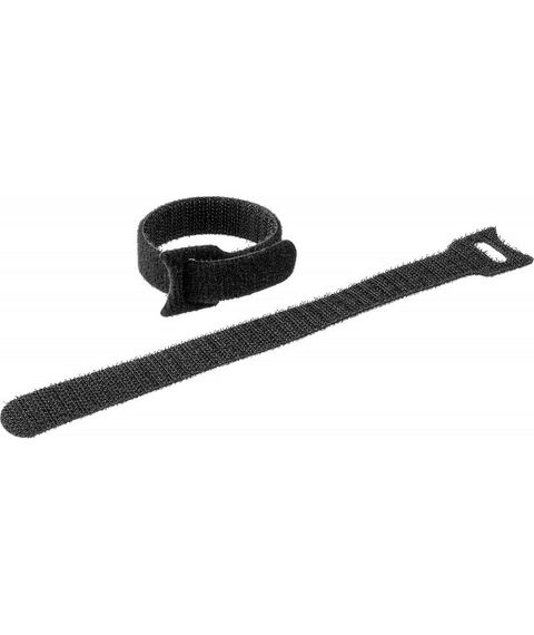 Электромонтажный крепеж: Кабельные стяжки-липучки черные ВЕЛЬКРО Зубр 16 х 210 мм 100 шт, нейлоновые, серия Профессионал [30932-100] фотографии