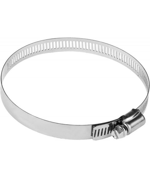 Хомуты металлические: Хомуты НХ-12П Зубр 91-114 мм Профессионал нерж. сталь, просечная лента 12.7 мм, 50 шт [37815-091-114-50] фотографии