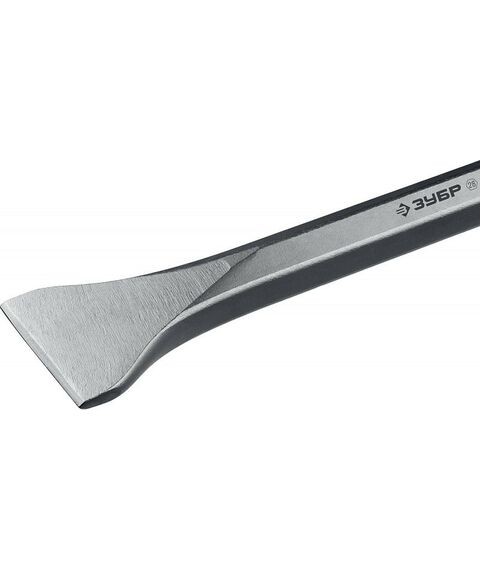 Буры, пики, коронки, сверла: Зубило лопаточное Зубр БУРАН HEX 28 80х400 мм [29372-80-400] фотографии